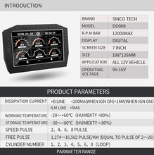 Load image into Gallery viewer, SINCOTECH Panel meters Multifunctional Racing Dashboard DO909
