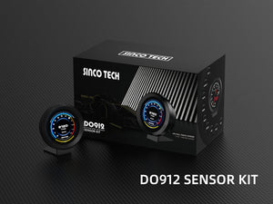 SincoTech 2.1 بوصة IPS شاشة تعمل باللمس 9 في 1 مجموعة مستشعرات مستديرة قياس السباق DO912-S