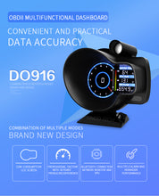 Cargar imagen en el visor de la galería, SincoTech Instrumento de carreras multifuncional OBD II DO916-OBD
