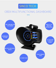 Load image into Gallery viewer, مقياس سباق OBD II متعدد الوظائف من SincoTech DO916
