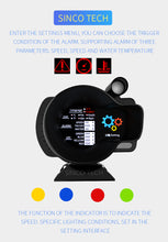 Carica l&#39;immagine nel visualizzatore di Gallery, SincoTech OBDII multifunzione indicatore da corsa DO916-OBD
